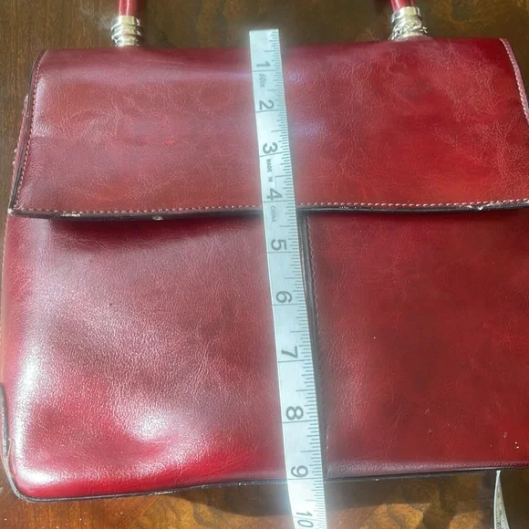 Blood Red Rina Rich Handbag Purse.  Beautiful. - Picture 8 of 15